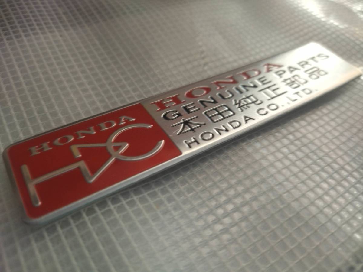 【送料無料】HONDA（ホンダ）エンブレムプレート 縦2.8cm×横12㎝　ムゲン　_画像2