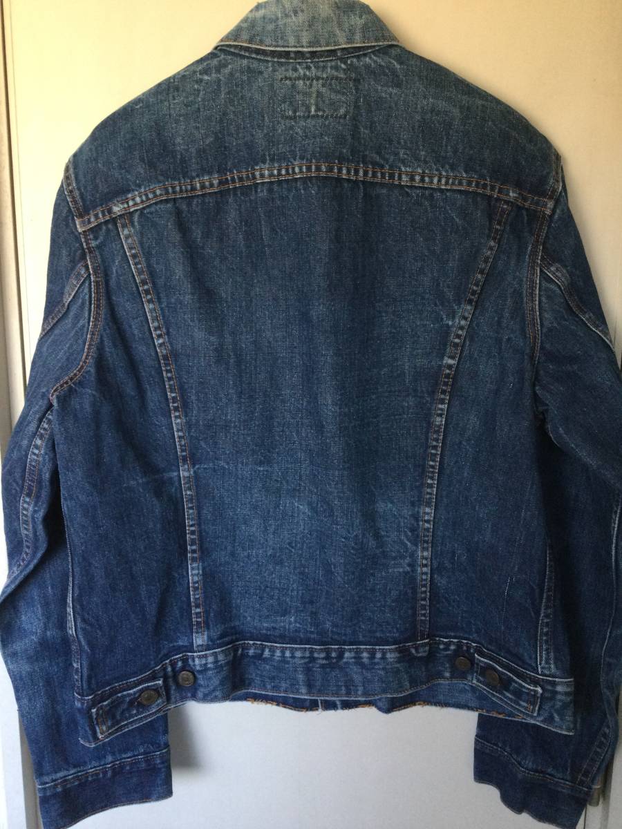 70'sリーバイスLevi's70505Big EデニムジャケットSize46/検Lee101J191j501E66前期赤ミミラングラー11MJZ BIGMACヘラクレス激シブ鬼落ち_画像3