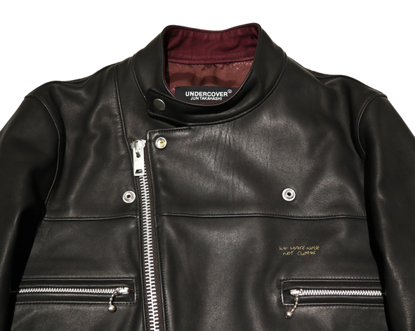 UNDERCOVER シープスキン シングルライダース ジャケット 3(L UNDERCOVER シープスキン シングルライダース ジャケット 3(L