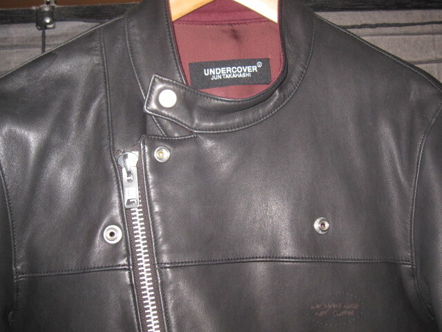 UNDERCOVER シープスキン シングルライダース ジャケット 3(L UNDERCOVER シープスキン シングルライダース ジャケット 3(L