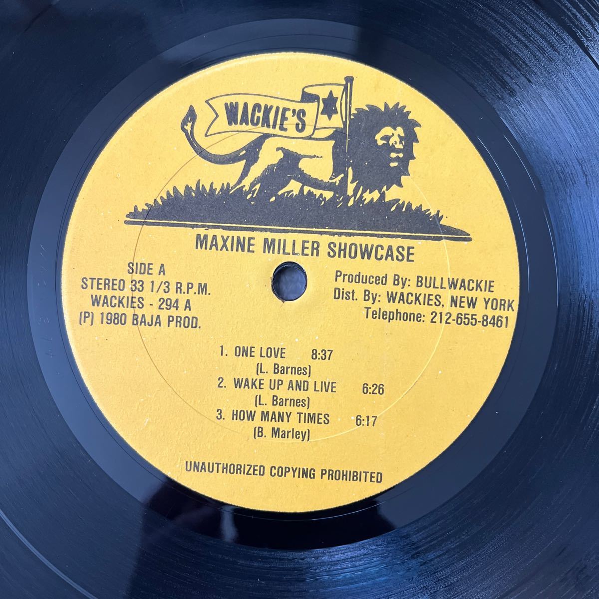 MAXINE MILLER SHOWCASE LP レアオリジナル盤 wackie's ワッキーズ_画像4