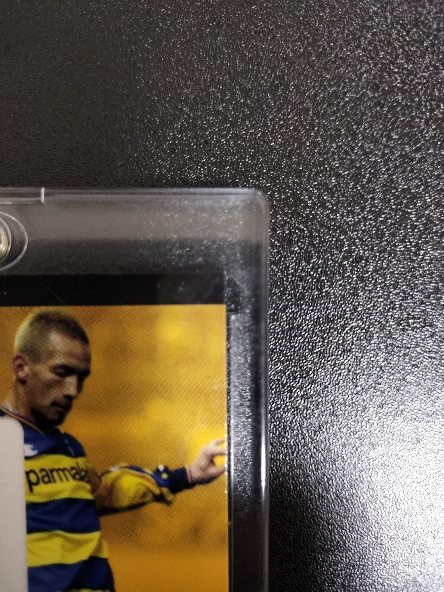 中田英寿 直筆サインカード サンプル版 PANINI Autograph オート Hidetoshi Nakata 0/100 Caltio cards 2003 パルマの画像4