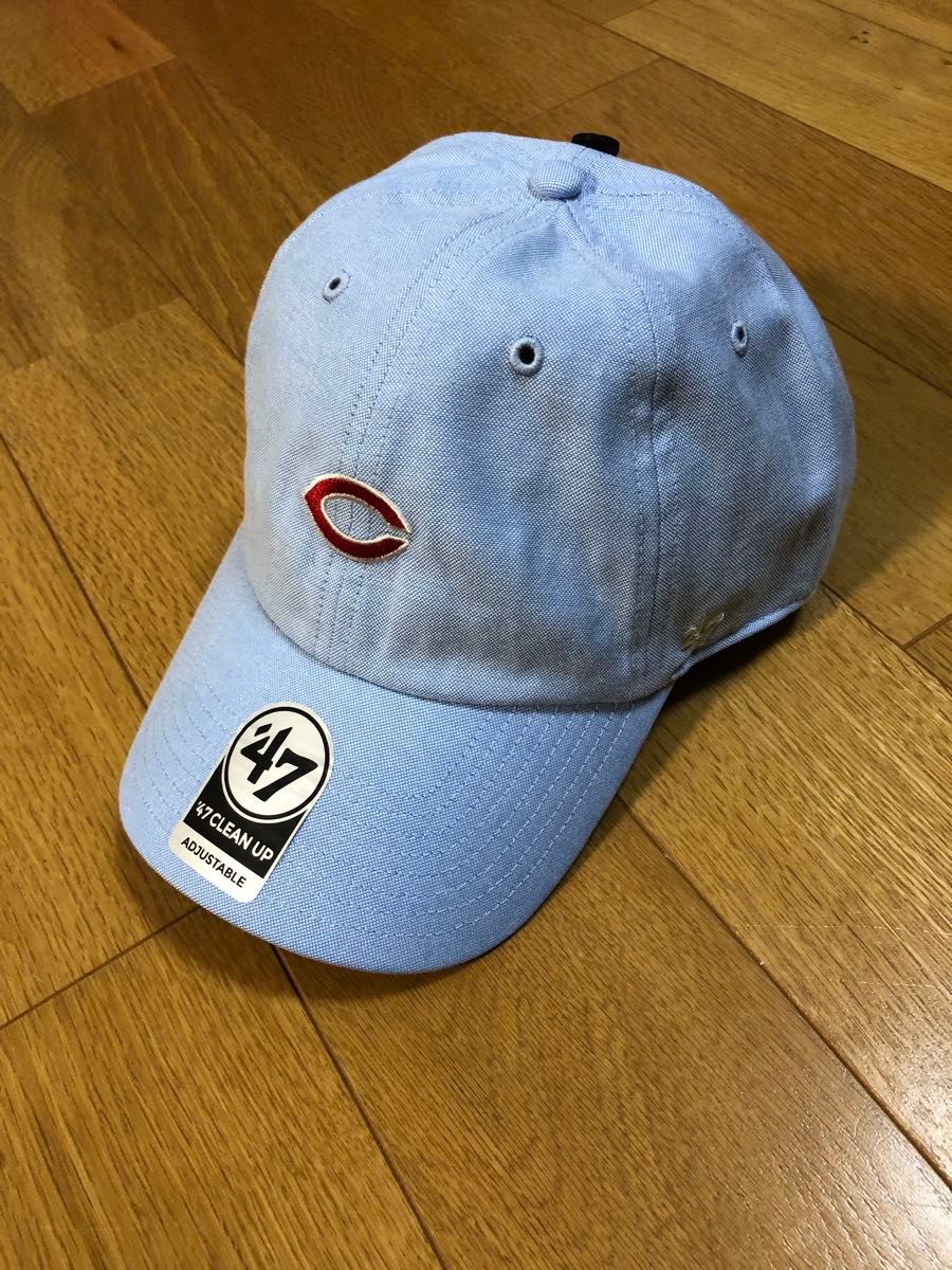 広島東洋カープ　キャップ　帽子　47　水色　新品未使用