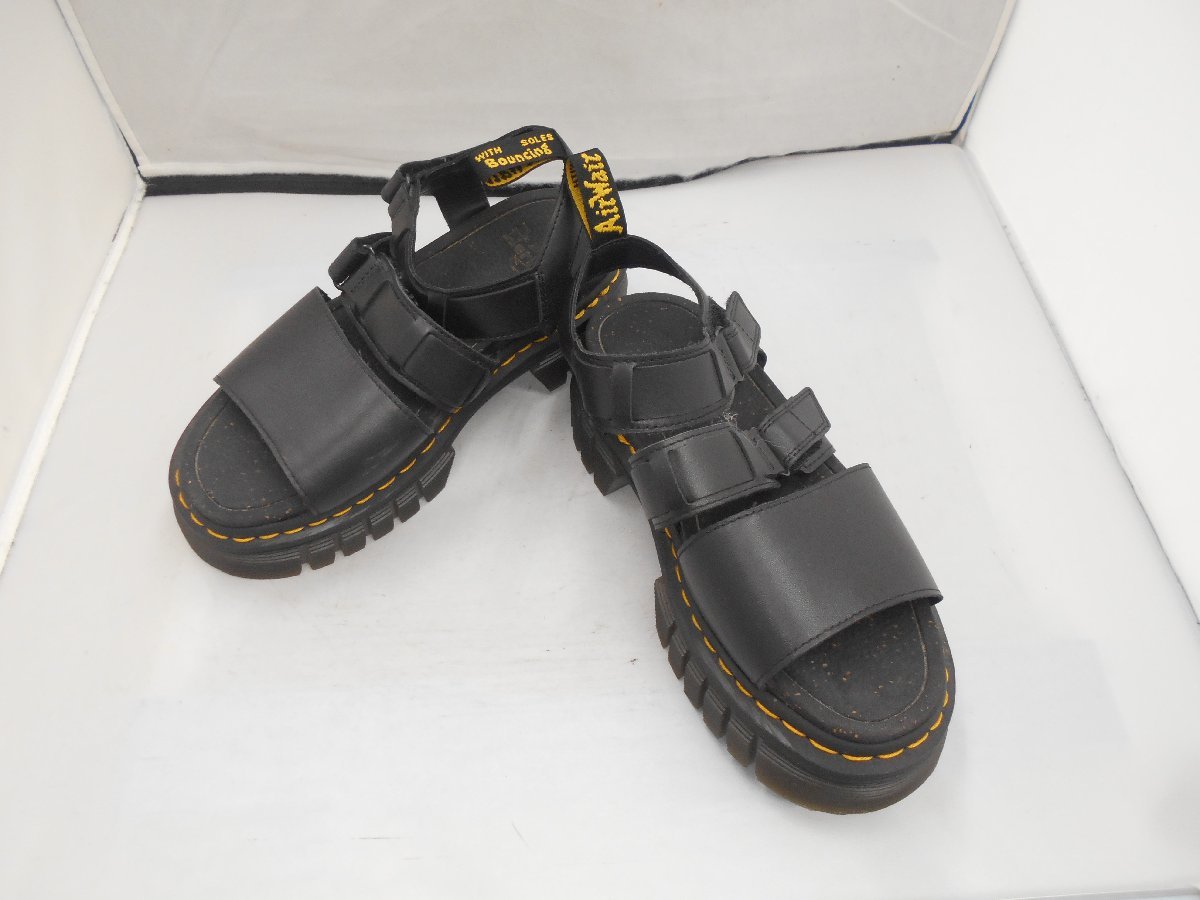 【Dr・Martens】ドクターマーティン　ユニセックス　サンダル　ブラック　レザー　UK6 US8　EUR39（約24～25cm）　SY02-CE3