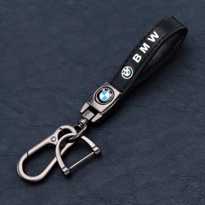 BMW 高級牛革 キーホルダー キーリングアクセサリーの画像1