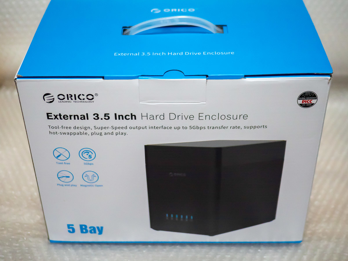 【ジャンク】ORICO HDDケース 5bay USB-C DS500C3_画像6