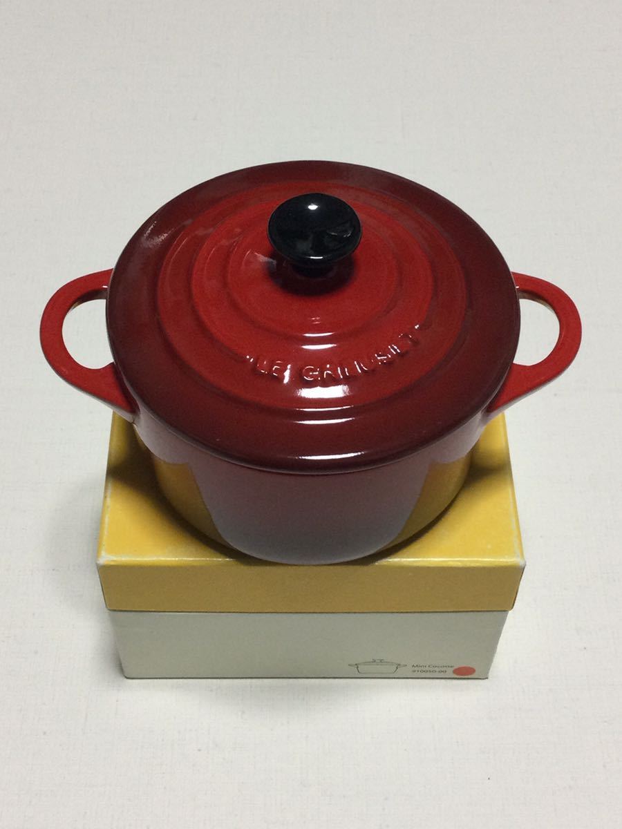 ルクルーゼ ■Le Creuset■ル・クルーゼ ミニ・ココット□レッド■長期保管・デッドストック・未使用品□タイ製_画像1