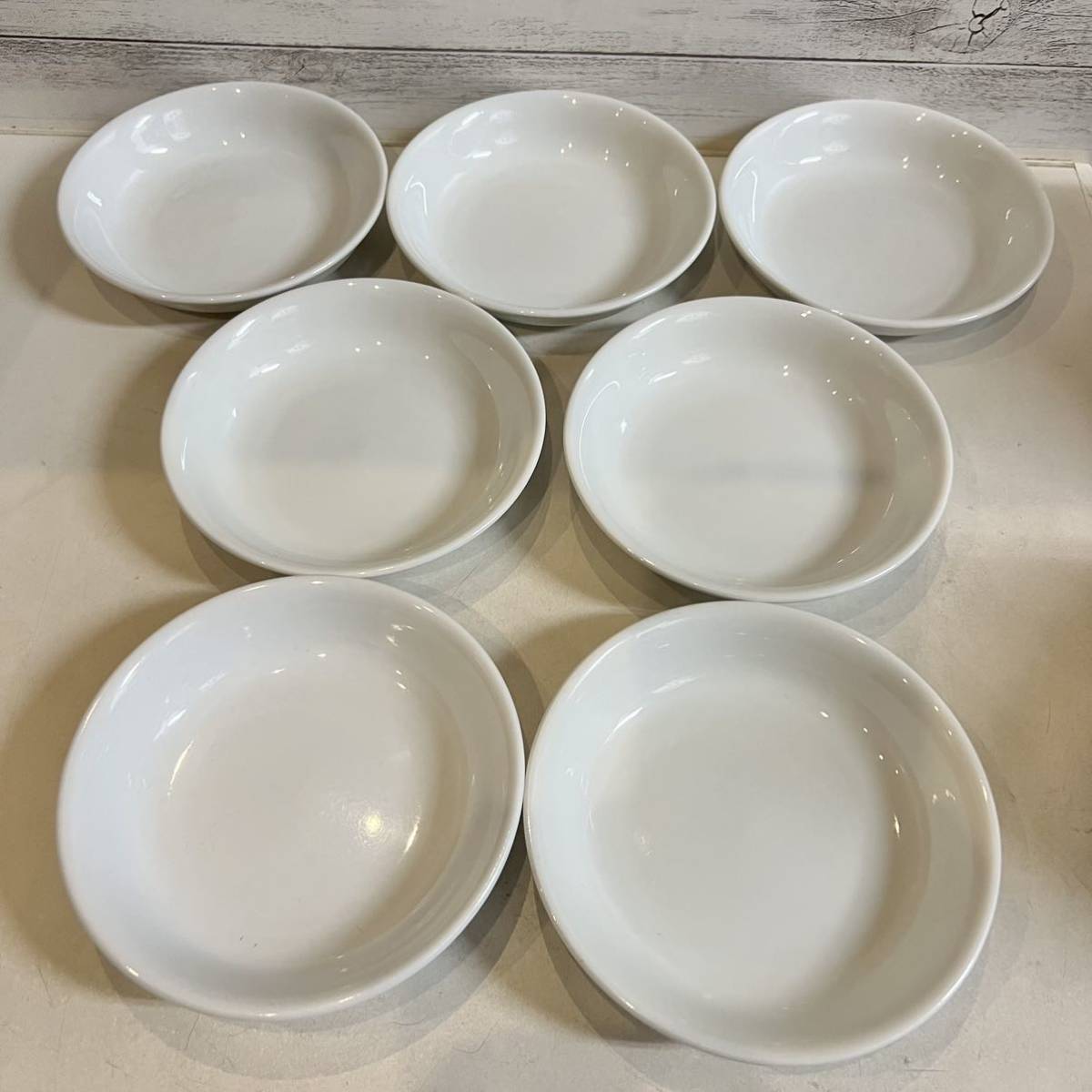 白 小皿 銘々皿 取り皿 7枚セット ベリー皿 白い食器 飲食店などにの画像1