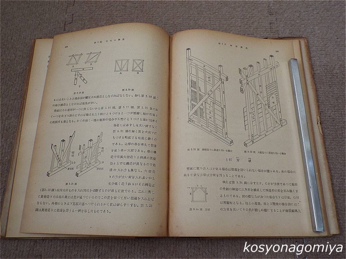 527T【住宅汎論：計画・構造・設備】谷口忠著／昭和24年・学術図書出版社発行☆住宅建築_画像5