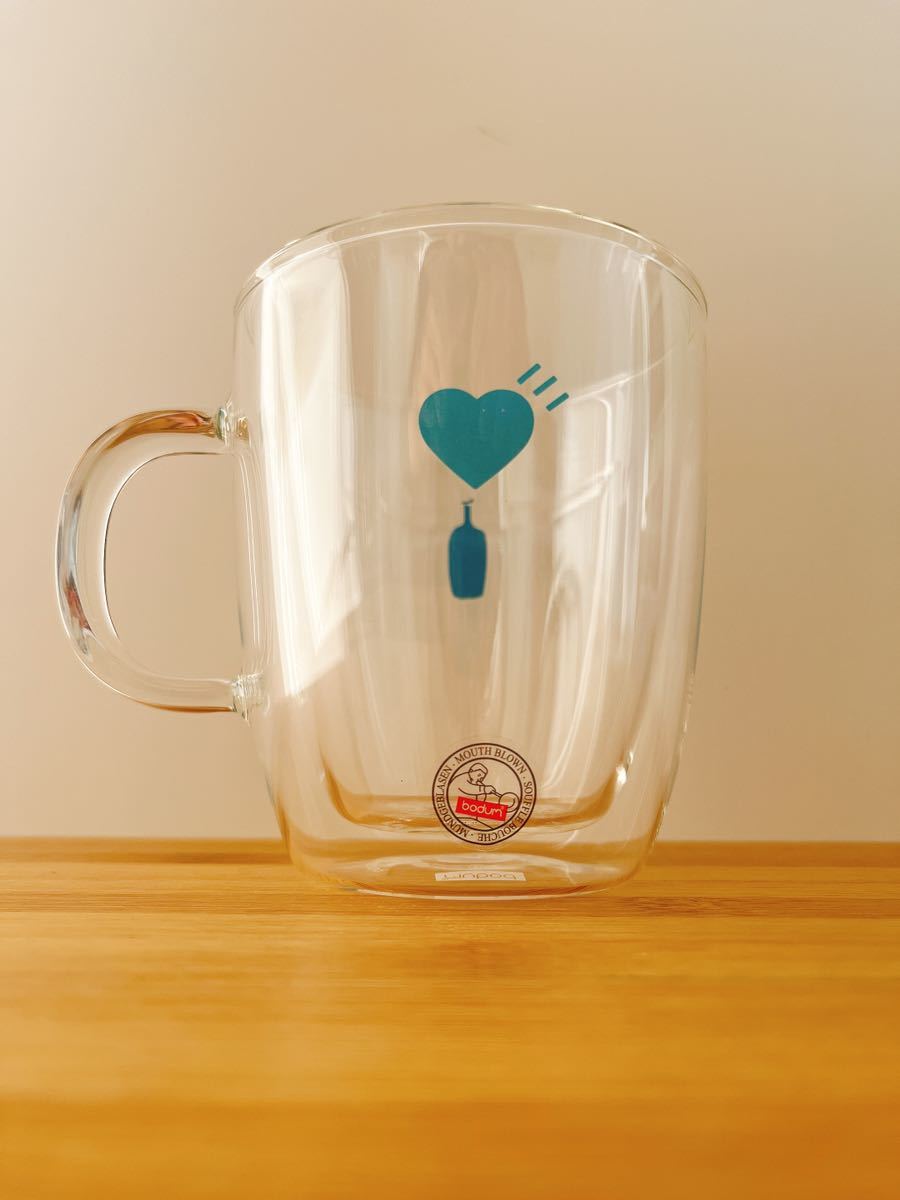 HUMAN MADE ヒューマンメイド Blue Bottle ブルーボトル DOUBLE WALL ダブルウォールグラス GLASS MUG NIGO マグカップ 新品未使用品の画像2