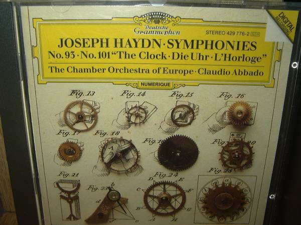 C・アバド&ヨーロッパ室内管 ハイドン 交響曲93、101番(1988、89年録音) DG輸入盤(初期盤 全燕着)_画像1