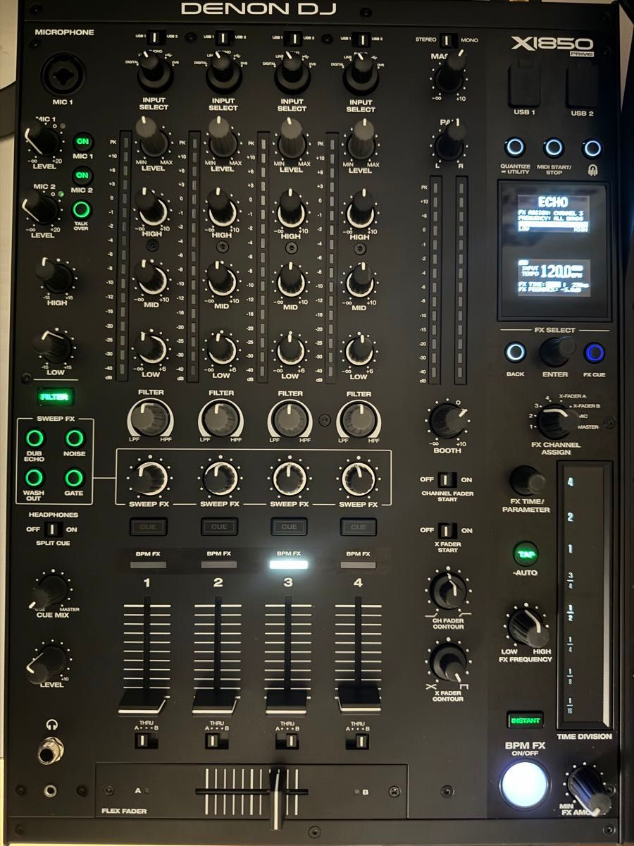 DENON DJ X1850 PRIME 4チャンネルDJクラブミキサー