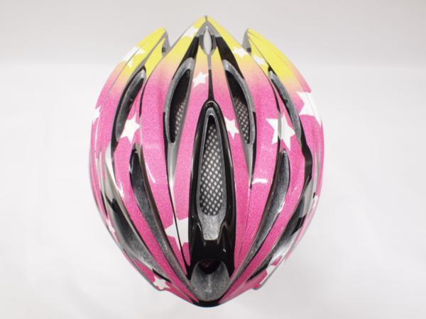 OGK helmet li gas 2 helmet sticker custom gradation peach yellow race helmet sticker 