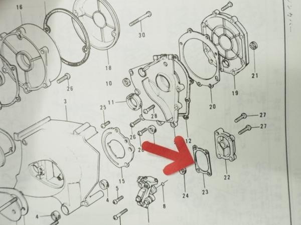 750-RS/Z2 キックシャフトカバーガスケット KZ900/Z1000A/Z750F/Z1-R/ZI/Z1000LTDの画像3