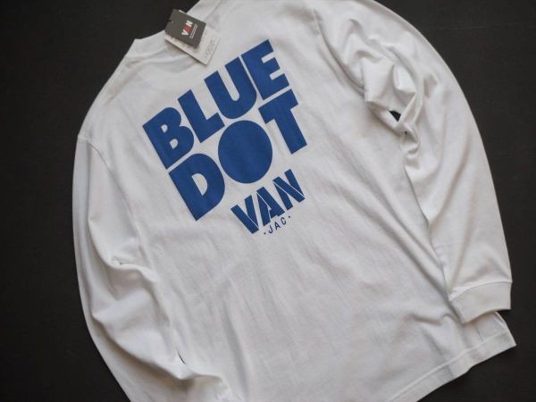 ★送料無料!カスタムオーダー品! VAN JAC ヴァンヂャケット 1972～3年 Blue Dot VAN!! キャンペーン ロングTシャツ L ホワイト★ の画像8