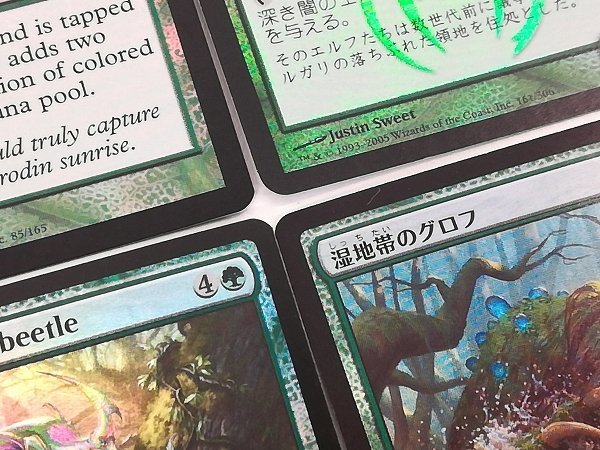 sA222q [まとめ] MTG Foil 緑 計50枚 Silhana Ledgewalker Dawn's Reflection 深き闇のエルフ 爆発的成長 もつれ樹 他_画像10