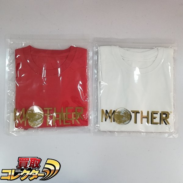 mBM829b [まとめ] ほぼ日 MOTHER ロゴ Tシャツ Lサイズ WHITE RED | ホビー U_画像1