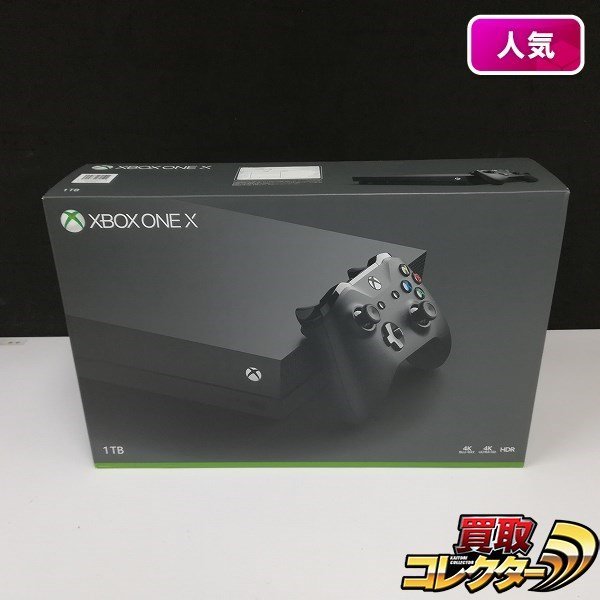 gQ813c [動作品] マイクロソフト XBOX ONE X 本体 1TB Microsoft / ブラック BLACK エックスボックスワン | ゲーム X_画像1