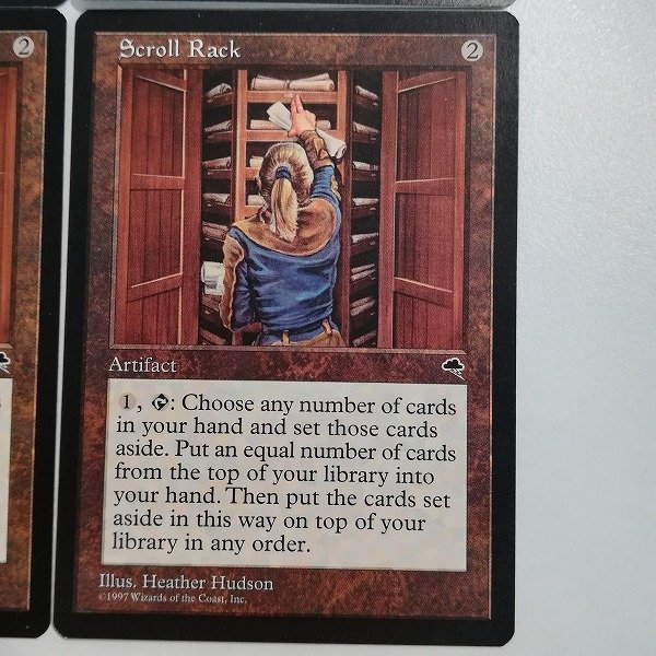 sB463o [人気] MTG 巻物棚 Scroll Rack テンペスト TMP 英語版 計4枚_画像6