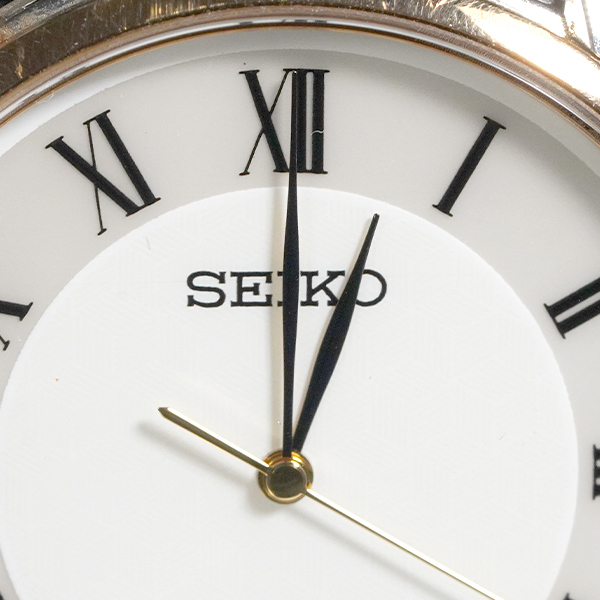 腕時計 SEIKO セイコー 8J41-0AJ0 クオーツ シェル文字盤 ローマン 3針 メンズ 電池交換済_画像4