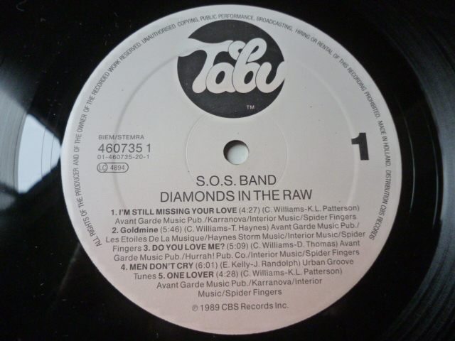 S.O.S. Band / Diamonds In The Raw ファンキーSOUL オリジナル盤 LP 「I'm Still Missing Your Love / Secret Wish / Men Don't Cry 試聴_画像3