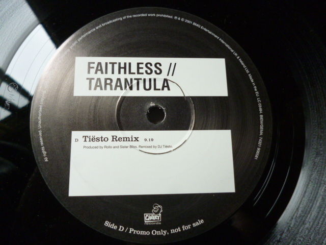 Faithless / Tarantula レアPROMO 12X2+1枚セット Subtech & Rollo & Sister Bliss / Hiver & Hammer, Tisto Remixes 収録 試聴_画像6