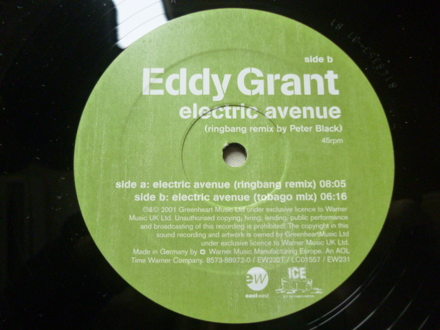 Eddy Grant / Electric Avenue 超ダンサブル 名曲 HOUSE REMIX Peter Black 試聴_画像3