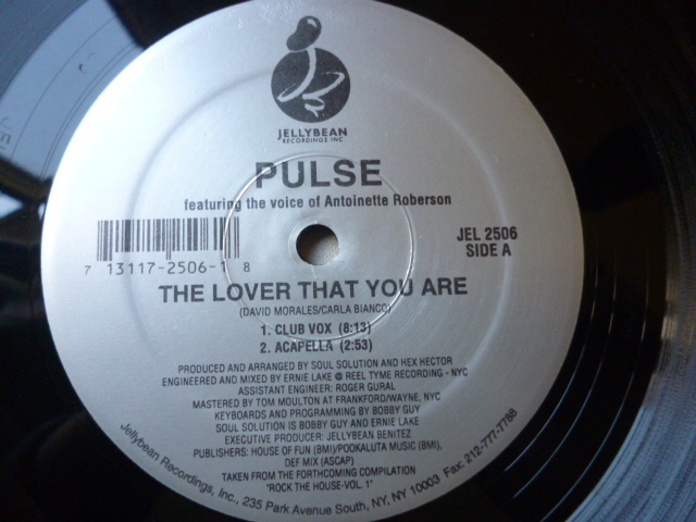 Pulse ft. The Voice Of Antoinette Roberson / The Lover That You Are エモーショナルVOCAL HOUSE 12 アップリフト　試聴_画像1