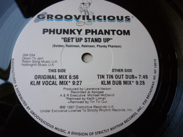 Phunky Phantom / Get Up Stand Up シュリンク付 超絶アッパー HOUSE 12 試聴_画像2