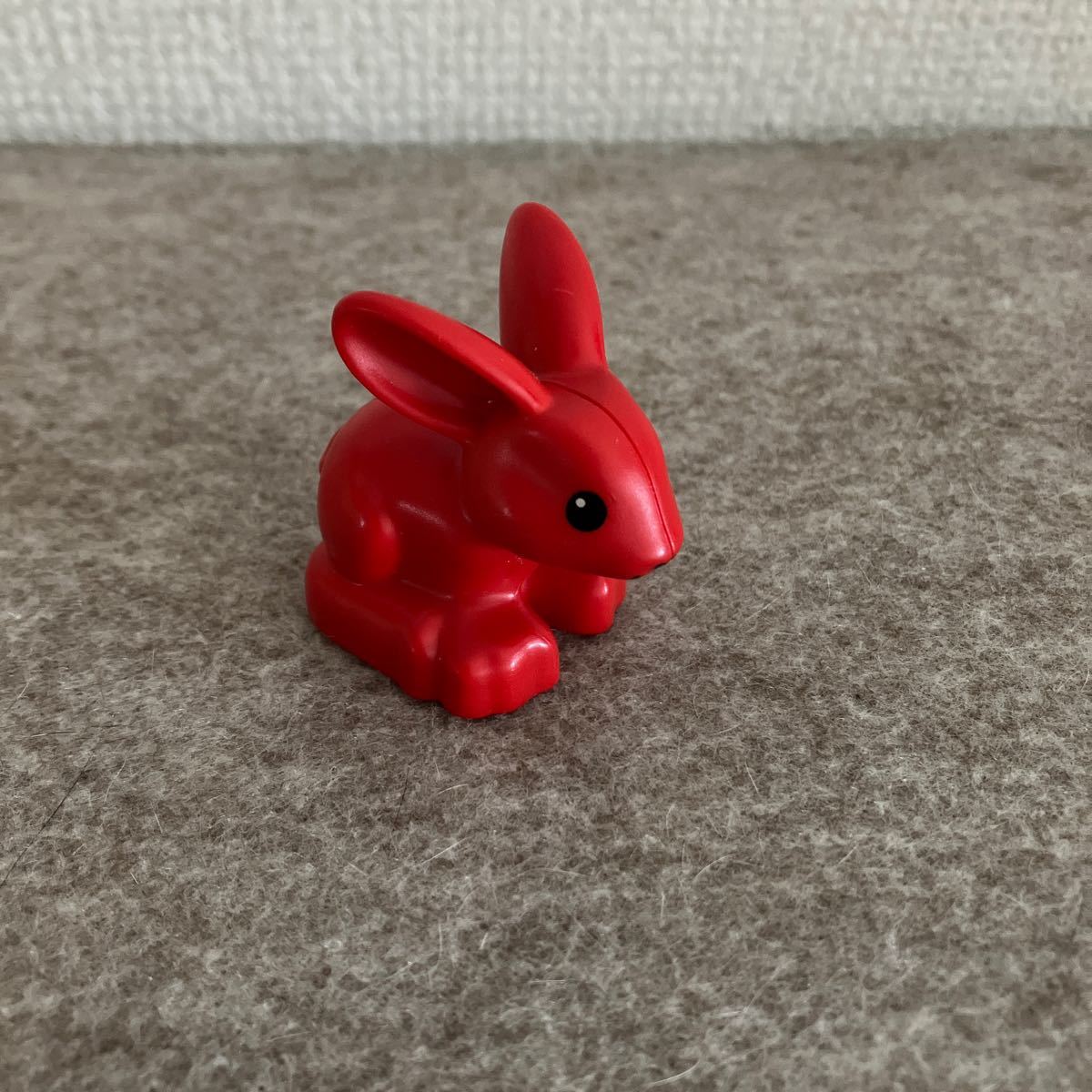 レゴデュプロ 赤　ウサギ　うさぎ　フィグ_画像1