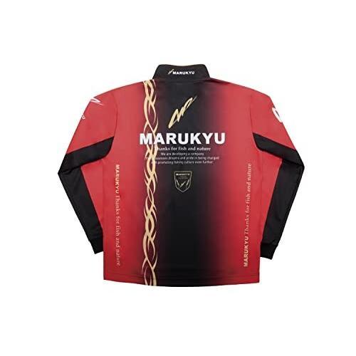 Marukyu マルキユー　ハイエンドジップアップシャツ02 レッド M_画像2