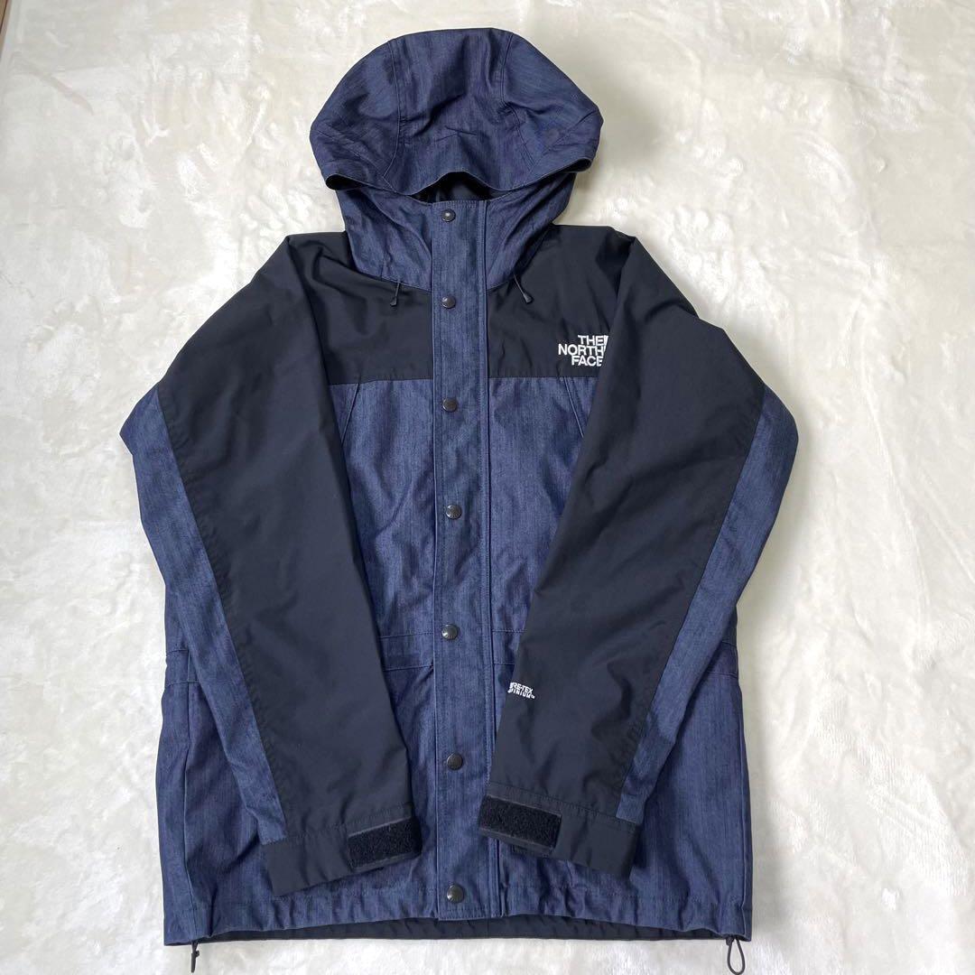 美品　THE NORTH FACE Mountain Light Denim Jaket ノースフェイス マウンテンライト マウンテンパーカー ゴアテックス NP12032 M _画像1