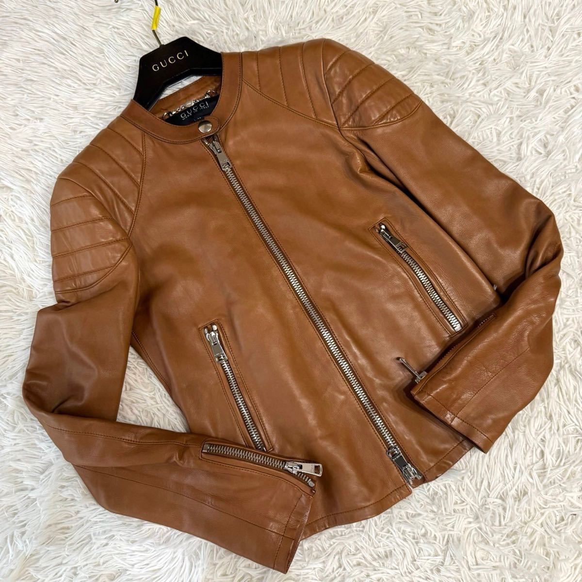 Yahoo!オークション - GUCCI グッチ レザージャケット Yahoo!オークション - GUCCI グッチ レザージャケット