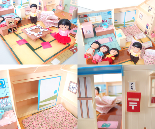  Takara ... серп кама . Chan дом Chibi Maruko-chan кукла 5 body фигурка house .. Chan world Sakura ... Sapporo город 