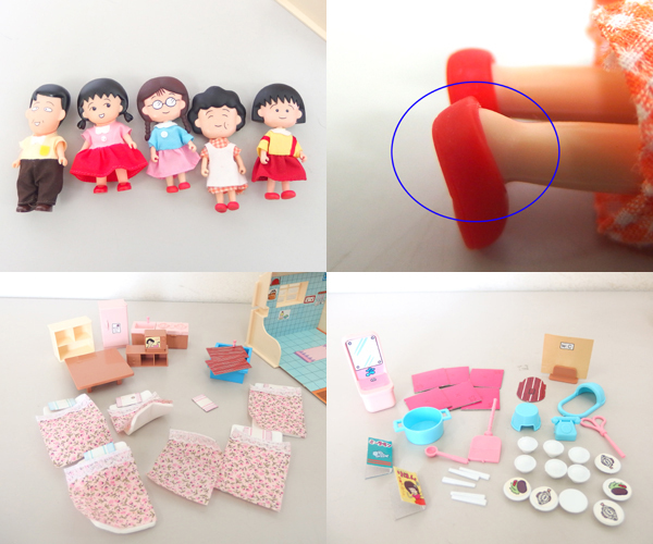 タカラ にぎやか まるちゃん家 ちびまる子ちゃん 人形5体 タカラ にぎやか まるちゃん家 ちびまる子ちゃん 人形5体