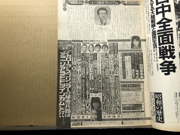 GORO ゴロー 昭和57年10/28・21号 川島なお美(ポスター付 GORO ゴロー 昭和57年10/28・21号 川島なお美(ポスター付