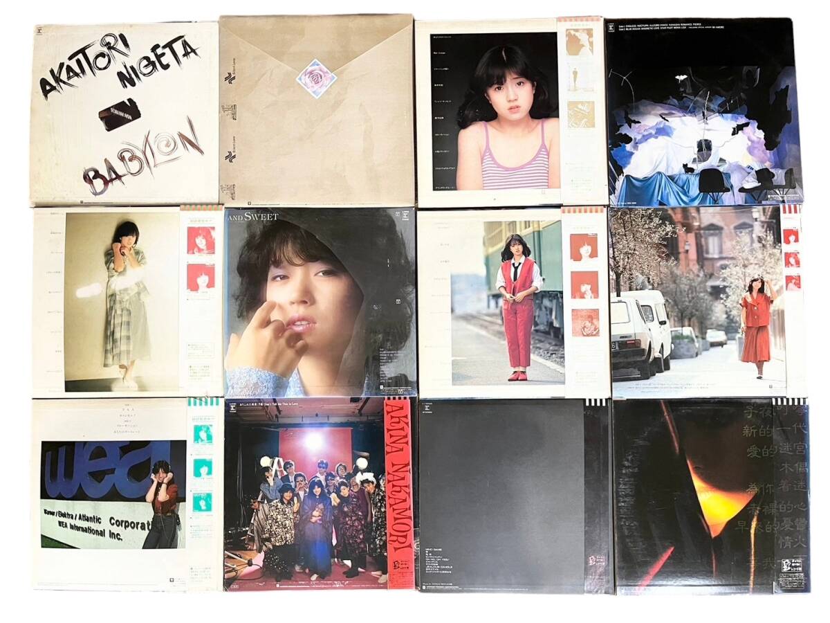 2T4★中森明菜★ LPレコード 12枚まとめ クリムゾン 不思議 バリエーション Seventeen 他 帯付 ピクチャー盤 含む アイドル_画像2