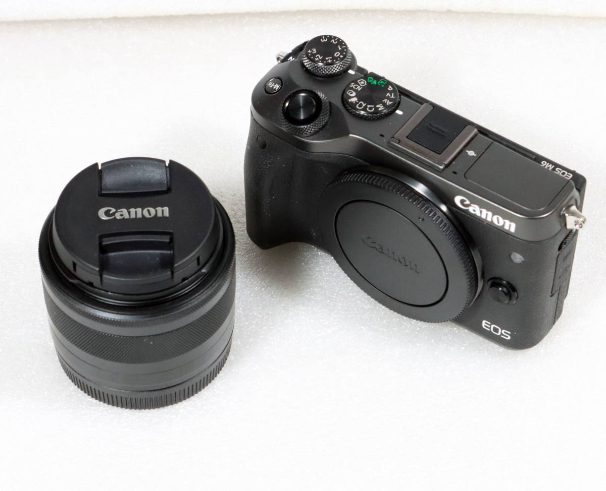 【中古極美品】Canon EOS M6・EF-M15-45 IS STM レンズキット（ブラック）_画像3