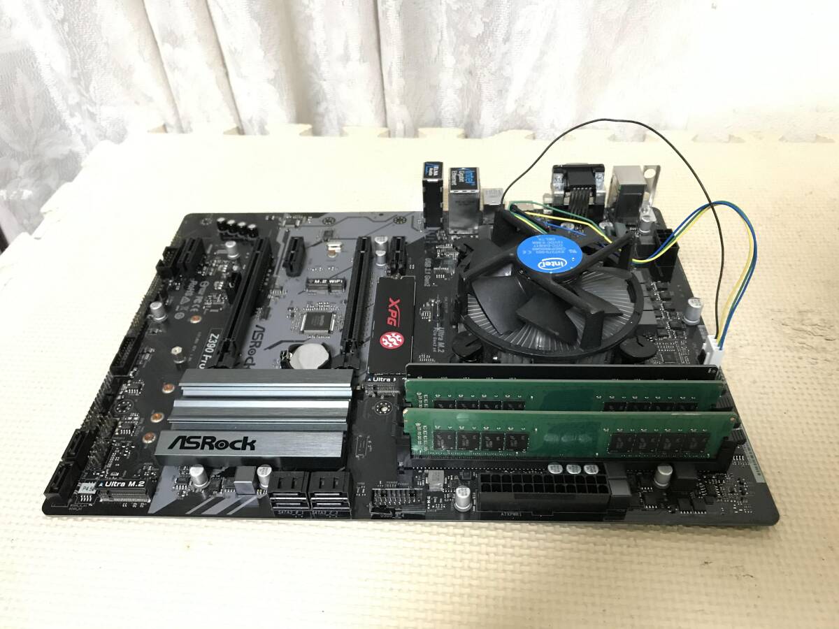 M2028 ASRocK Z390 PRO4 +CPU Core i3-9100 +メモリーDDR4 32GB SSD 500GB　Win10　全国送料無料_画像6