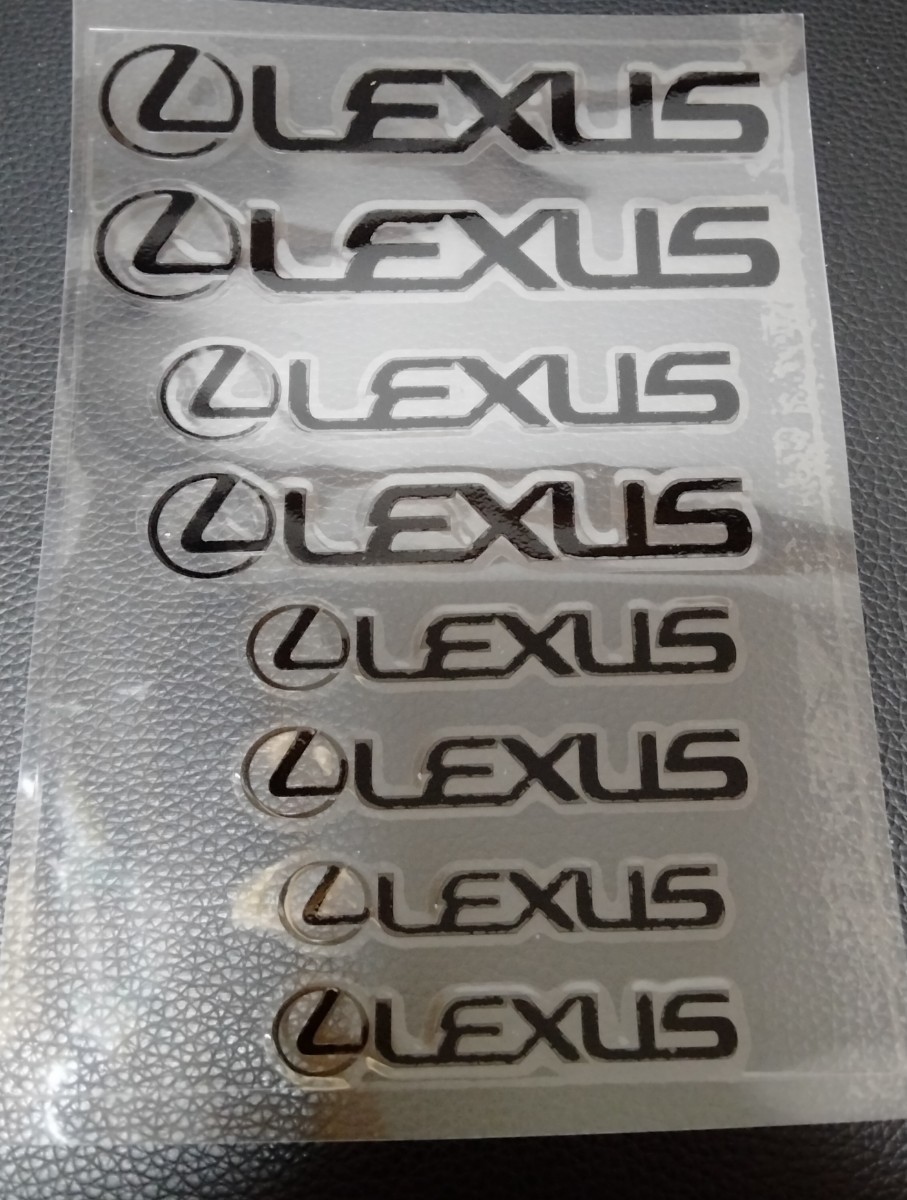 LEXUS 黒 耐熱 デカール ステッカー セット キャリパー ドレスアップ カスタム HS CT UX NX IS RX RC GS ES LS LX エンブレム_現物