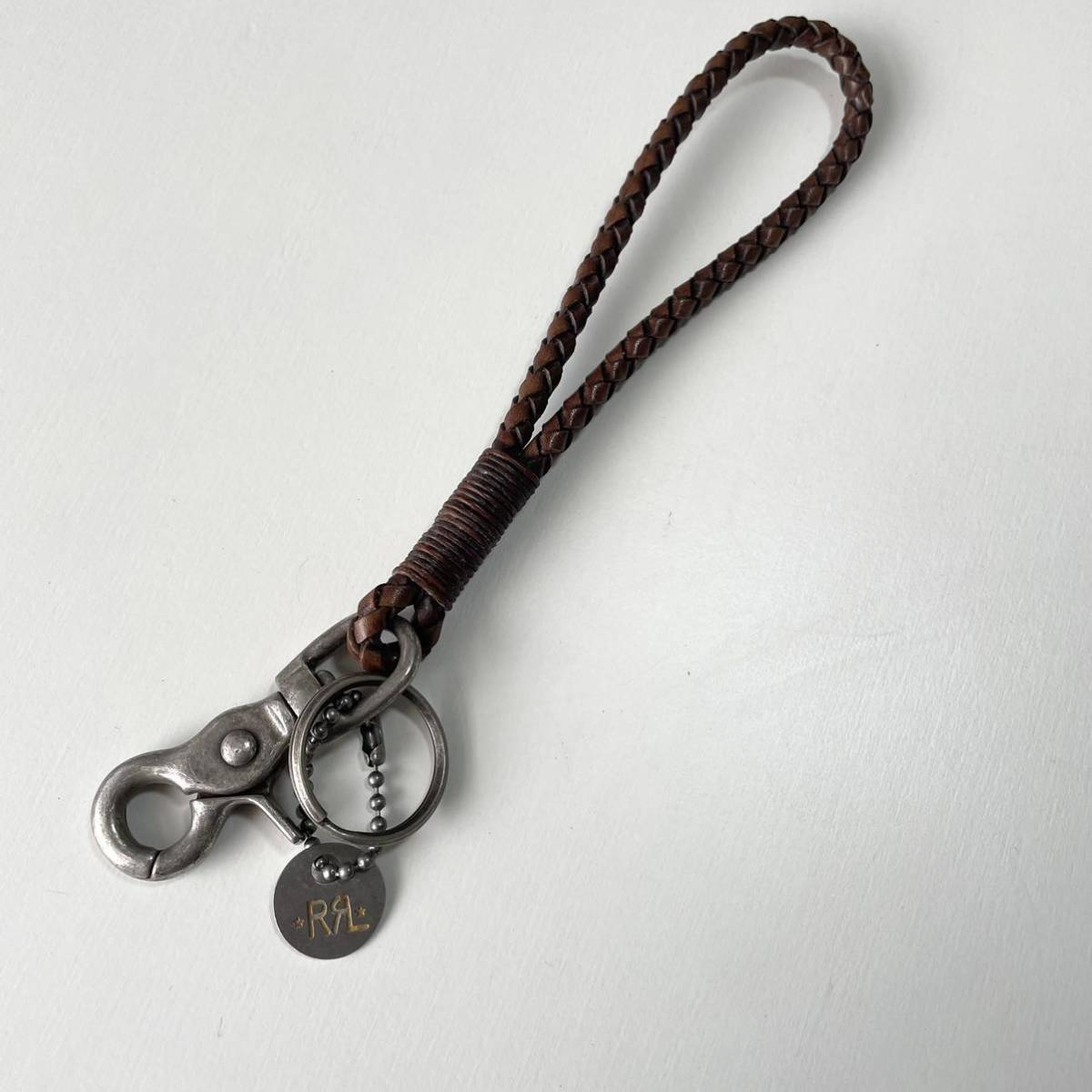 RRL “Braided Leather Key Fob” レザー 編み込み キーホルダー RRL “Braided Leather Key Fob” レザー 編み込み キーホルダー