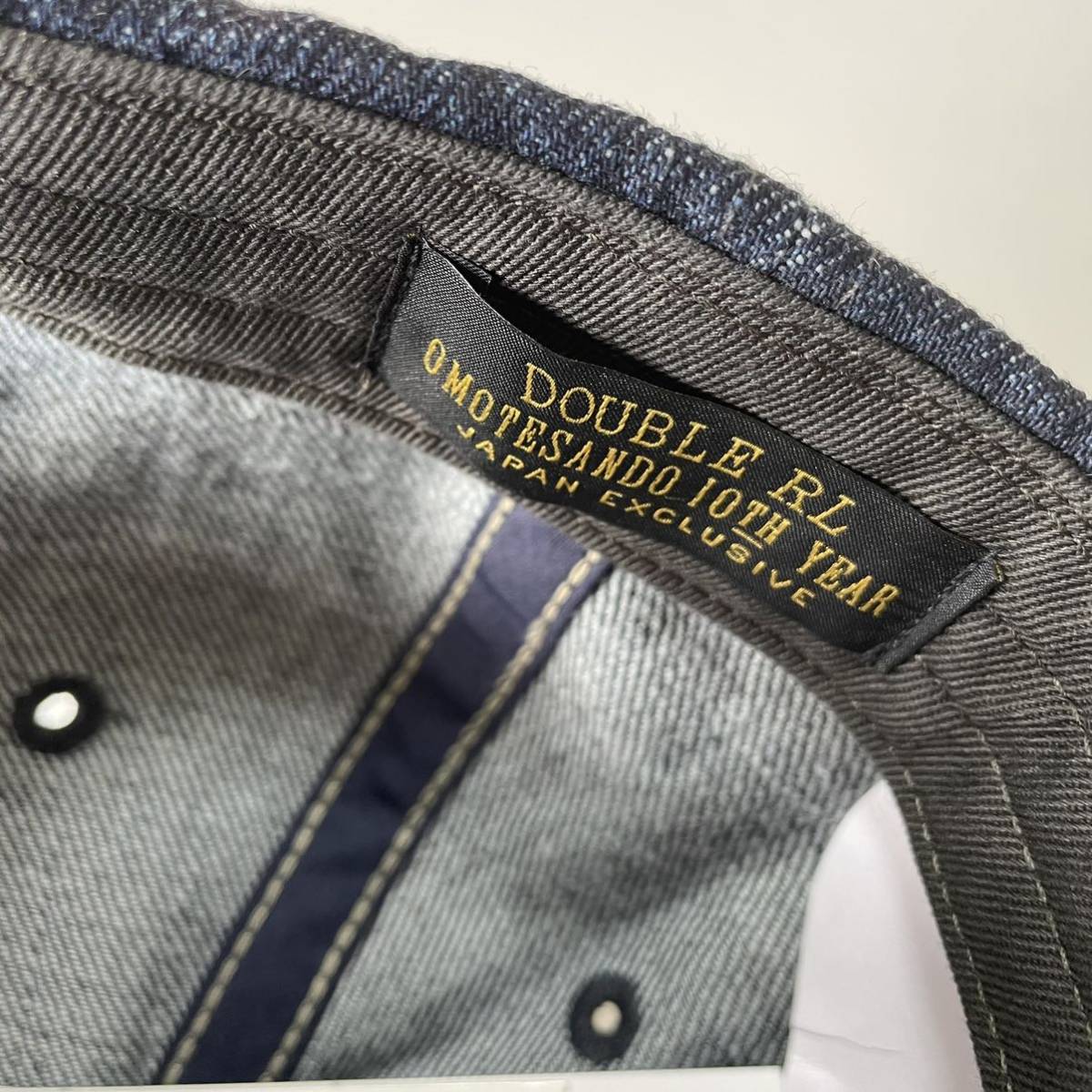 表参道限定/Limited Edition】RRL “Denim Trucker Cap” キャップ 表参道限定/Limited Edition】RRL “Denim Trucker Cap” キャップ