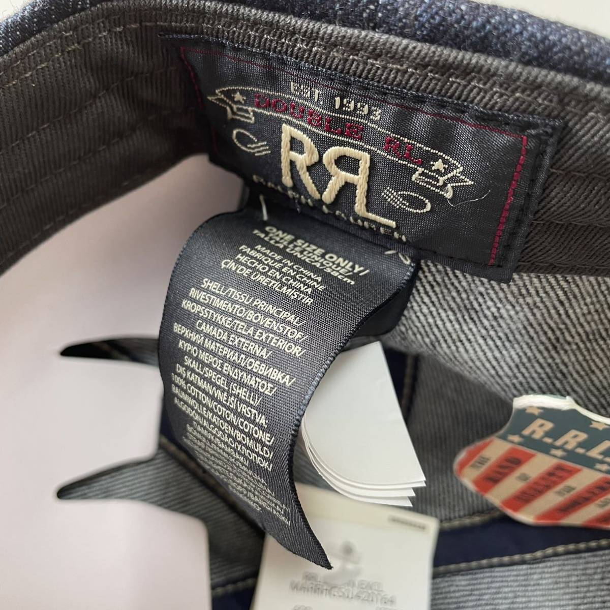 表参道限定/Limited Edition】RRL “Denim Trucker Cap” キャップ 表参道限定/Limited Edition】RRL “Denim Trucker Cap” キャップ