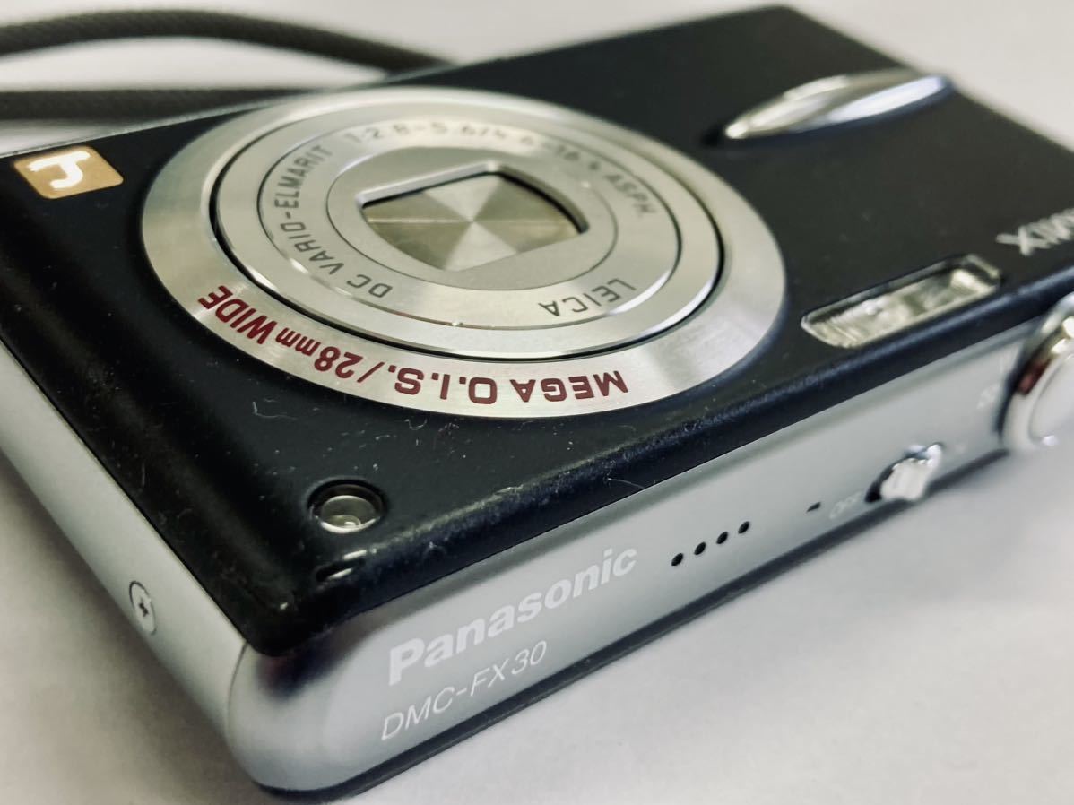 TH パナソニック ルミックス Panasonic LUMIX DMC-FX30 コンパクトデジタルカメラ デジカメ バッテリー ケース付 ジャンク_画像6