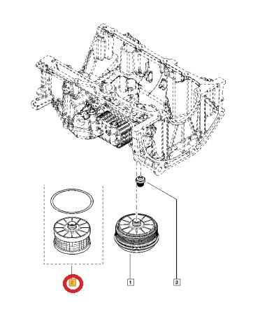 Renault ルノー カングーII KWH5F1用 オイルフィルター_画像2