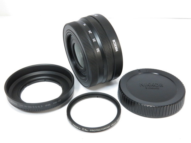 Nikon Z DX 16-50mmF3.5-6.3 レンズ・HN-40 純正フード Pro1D eta フィルター付き ニコン [管NI2206]_画像1