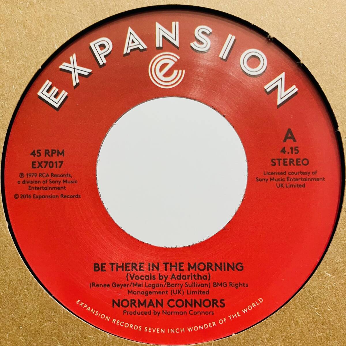 新品 7” ★ Norman Connors - Be There In The Morning / I Don't Need Nobody Else ★ レコード muro kiyo koco サバービア フリーソウル_画像1