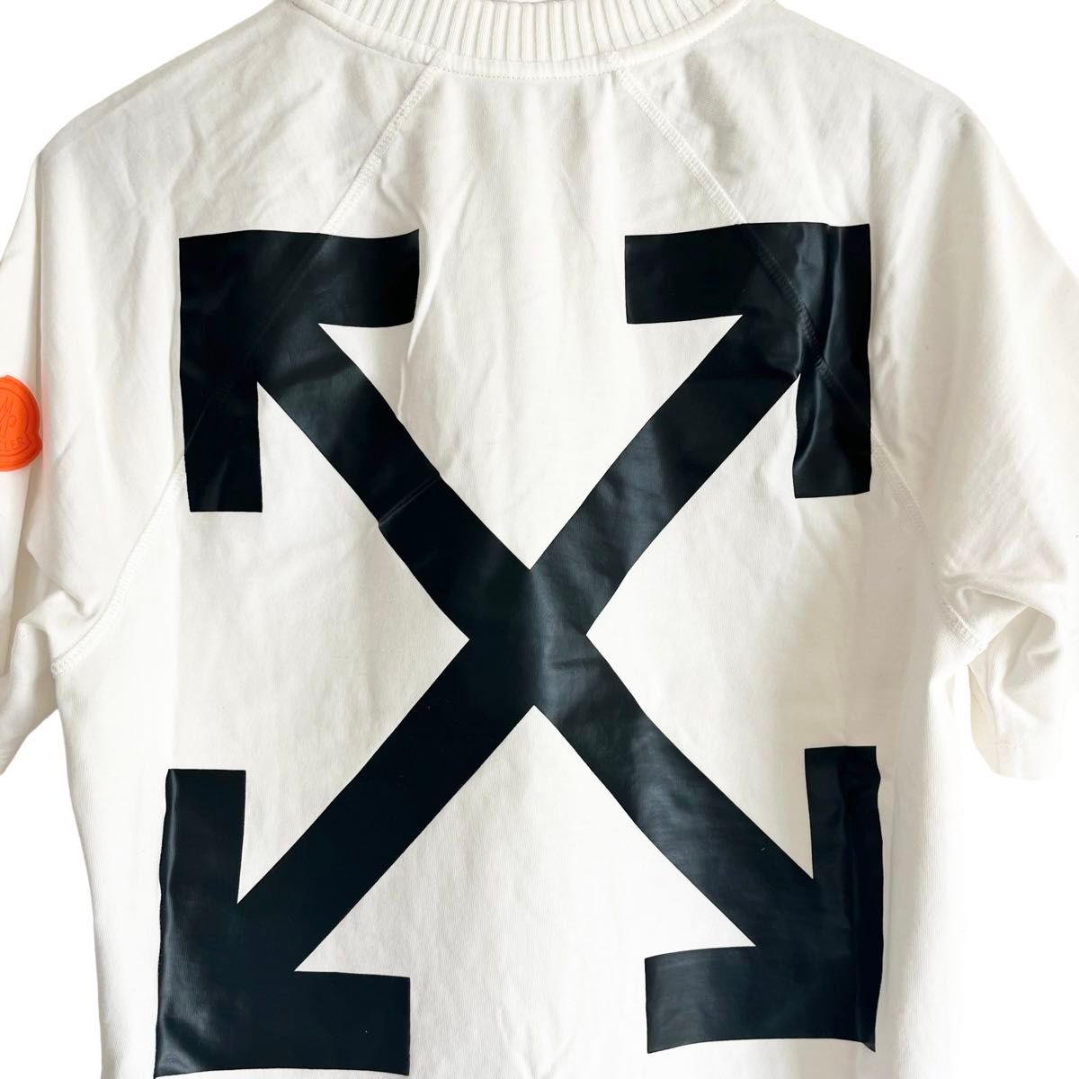 MONCLER O  × Off-White コラボモデルTシャツ ホワイト  半袖Tシャツ
