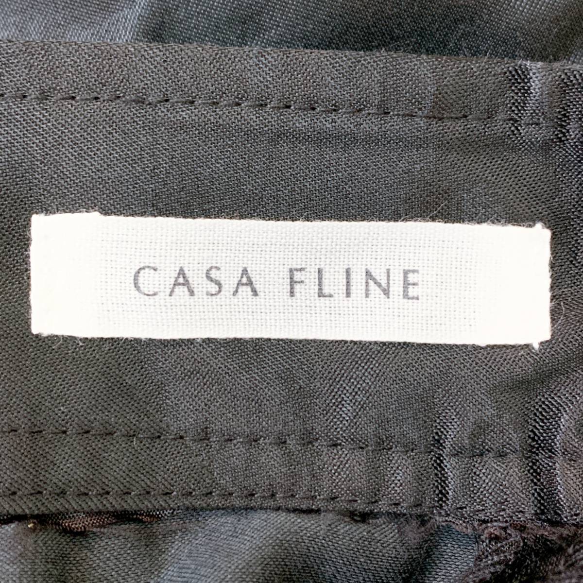 S2426 CASA FLINE レディース ストレートパンツ 人気 黒 無地 万能 シンプルデイリーカジュアル ウエストゴム ポケット_画像10