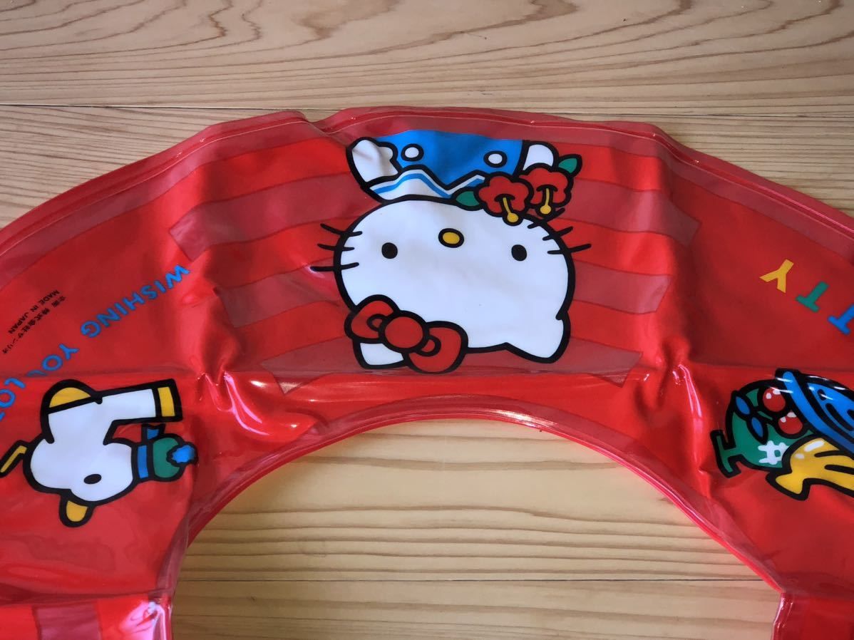 新品 未使用 当時物　Sanrio サンリオ Hello kitty ハロー　キティ vintage retoro 古い　レトロ　浮き輪 浮輪 タカラ_画像3